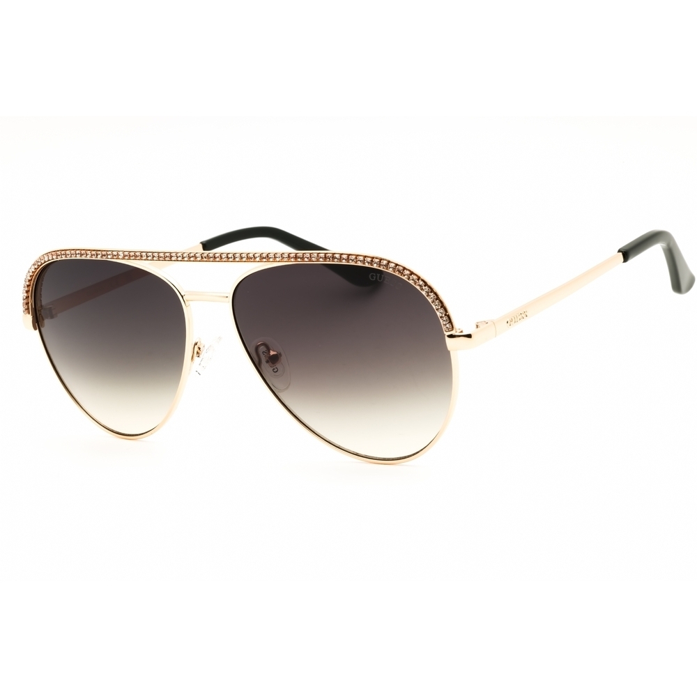 NWT Guess GU00271-32P Deep Gold Aviator 60mm Sunglasses